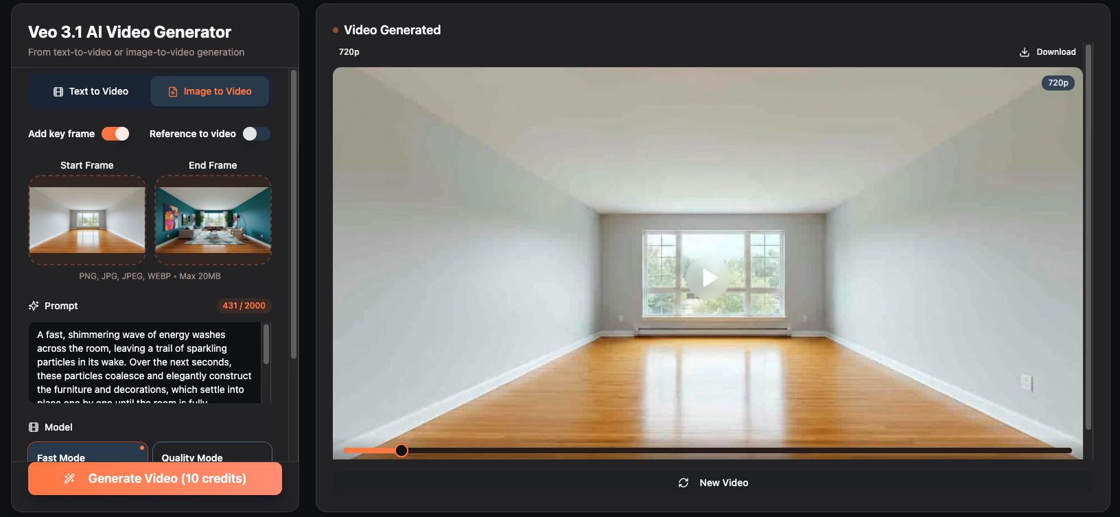 Veo 3.1 AI Video Generator - Professional Video Creation | V03 Video