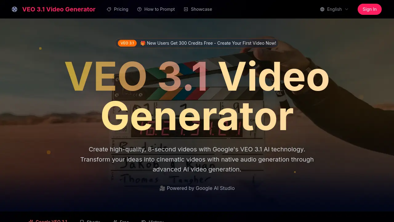 VEO 3.1: Google's AI Studio for cinematic video generation. | AIStage